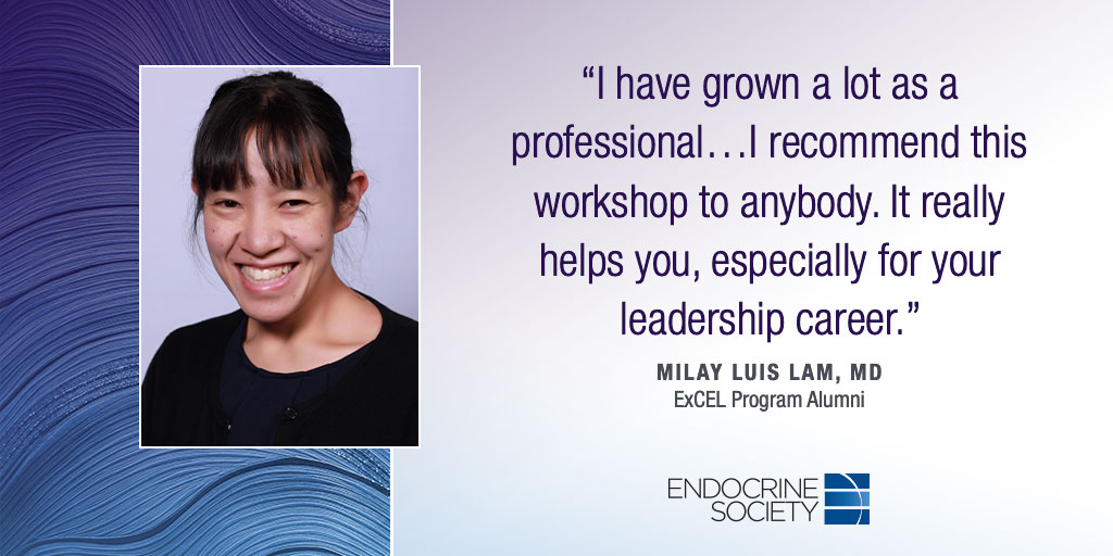 TheEndoSociety's tweet image. “I have grown a lot as a professional...I recommend this workshop to anybody. It really helps you, especially for your leadership career.” — Milay Luis Lam, MD @justme4e | Apply for #ExCEL2025: bit.ly/3waSFCh #endocrinology