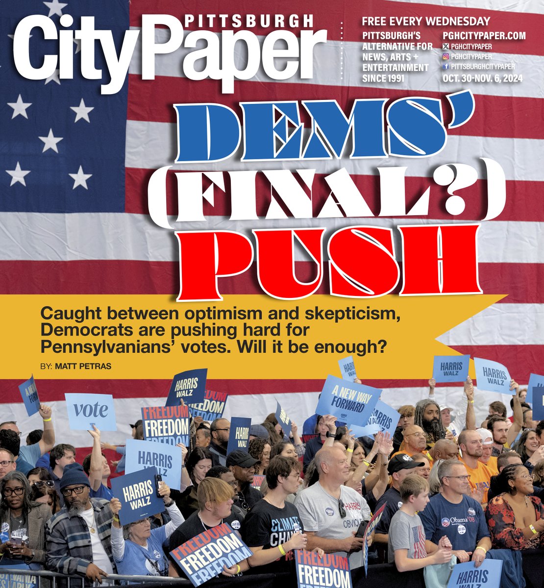 🚨NEW ISSUE!!🚨

Featuring the comedy of <a href="/saxboybilly18/">saxboy</a>, Democrats sounding the alarm, how Pittsburghers helped to define time as we know it, Derby Brats, this week's top events, and more...

pghcitypaper.com/pittsburgh/Iss…