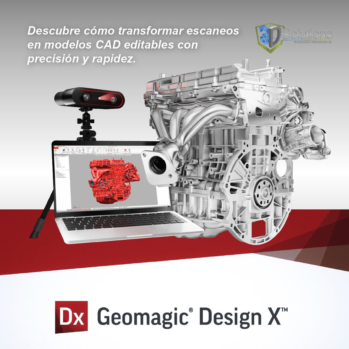 GEOMAGIC Design X: Ingeniería inversa con precisión y eficiencia. 🚀📷 ¡Conoce más en 3D Solutions!  3dsolutions.com.co/softwares #Ingeniería3D #DesignX #Geomagic #3DSystems #3DSolutions