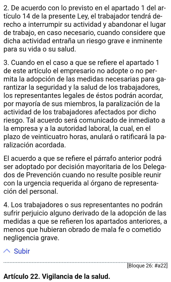 orden_nacional's tweet photo. @AEMET_Esp DIFUNDID VUESTROS DERECHOS 

A todos a los que hoy con DANA vuestras empresas os están obligando a ir a trabajar, que sepáis que la Ley está de vuestra parte. Podéis negaros a ir sin que eso repercuta ni cause perjuicio, como se reconoce en el artículo 21 de la Ley 31/1995 de PRL https://t.co/zQN9DyzZ0U