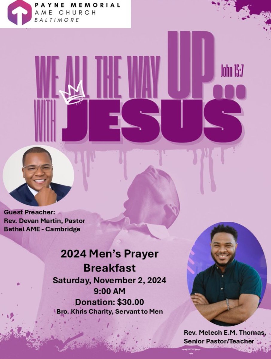 PayneMemBmore's tweet photo. This Saturday come join us!! https://t.co/ABEJ26xqyN