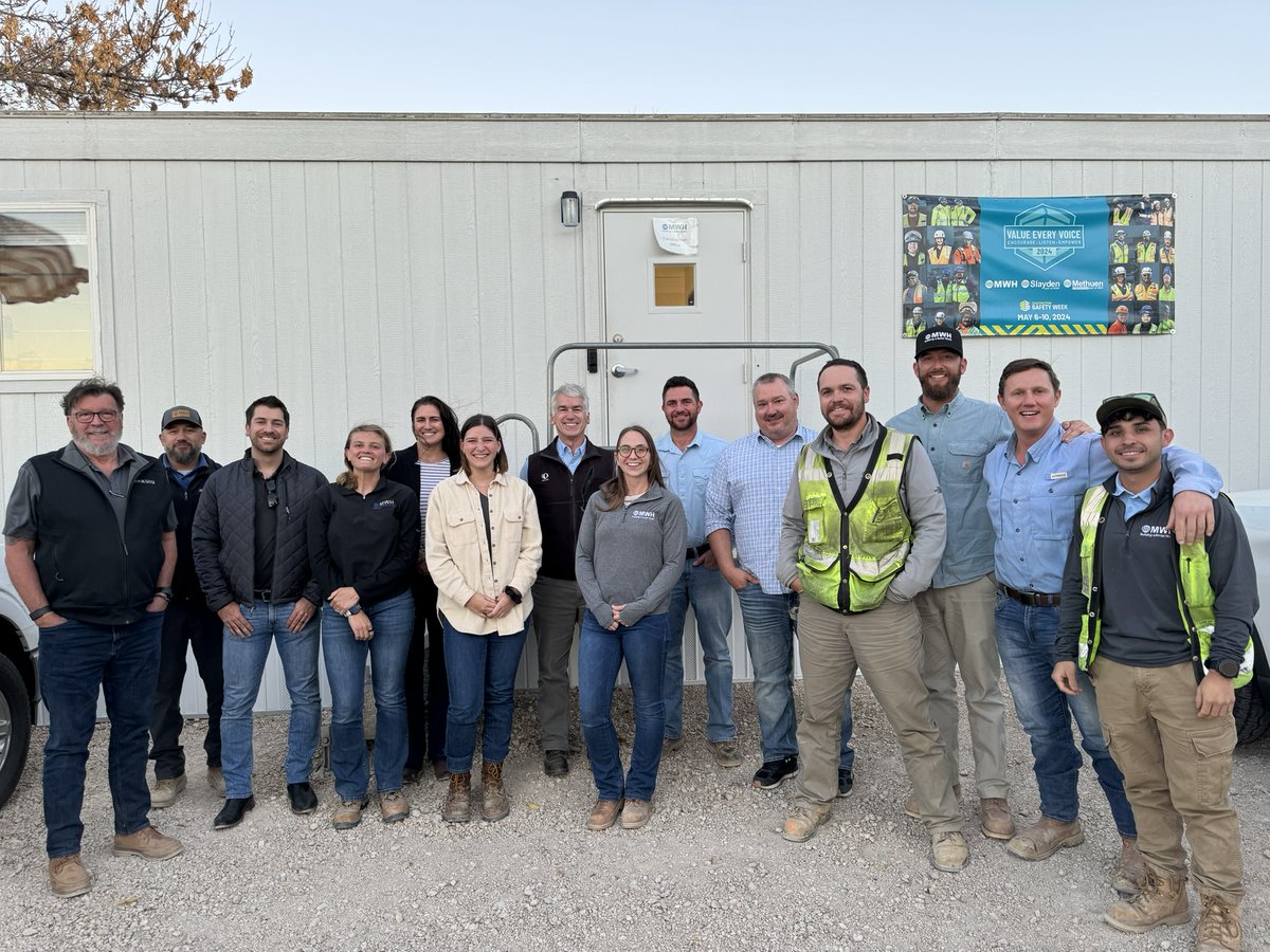Teamwork in action! CEO Blair Lavoie and COO Tom Paul joined the Johnstown crew for a successful MAP review, ensuring the project is on track and upholding our standards.  #JohnstownProject #TeamMWH #MWHinColorado