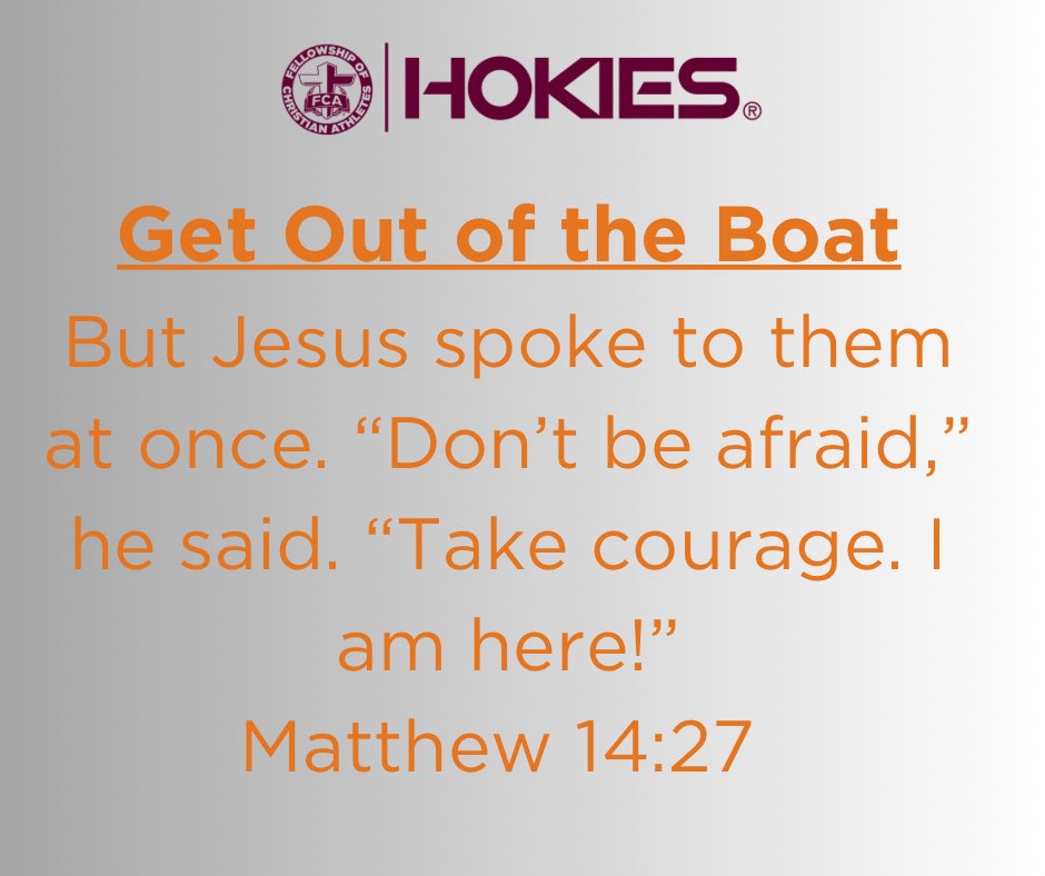 “Like Peter, Jesus has called each of us out of the boat, and as long as we keep our eyes fixed on Him, we can accomplish things for God’s glory beyond our wildest imagination even if we have but a little faith.”

For more of this devotional visit here:
fcaresources.com/devotional/get…