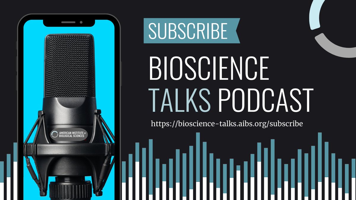 AIBSbiology's tweet image. Subscribe now to the #BioScienceTalks Podcast. Enjoy some great science stories or discussions on #BioScience articles. #aibs #podcast bioscience-talks.aibs.org/subscribe