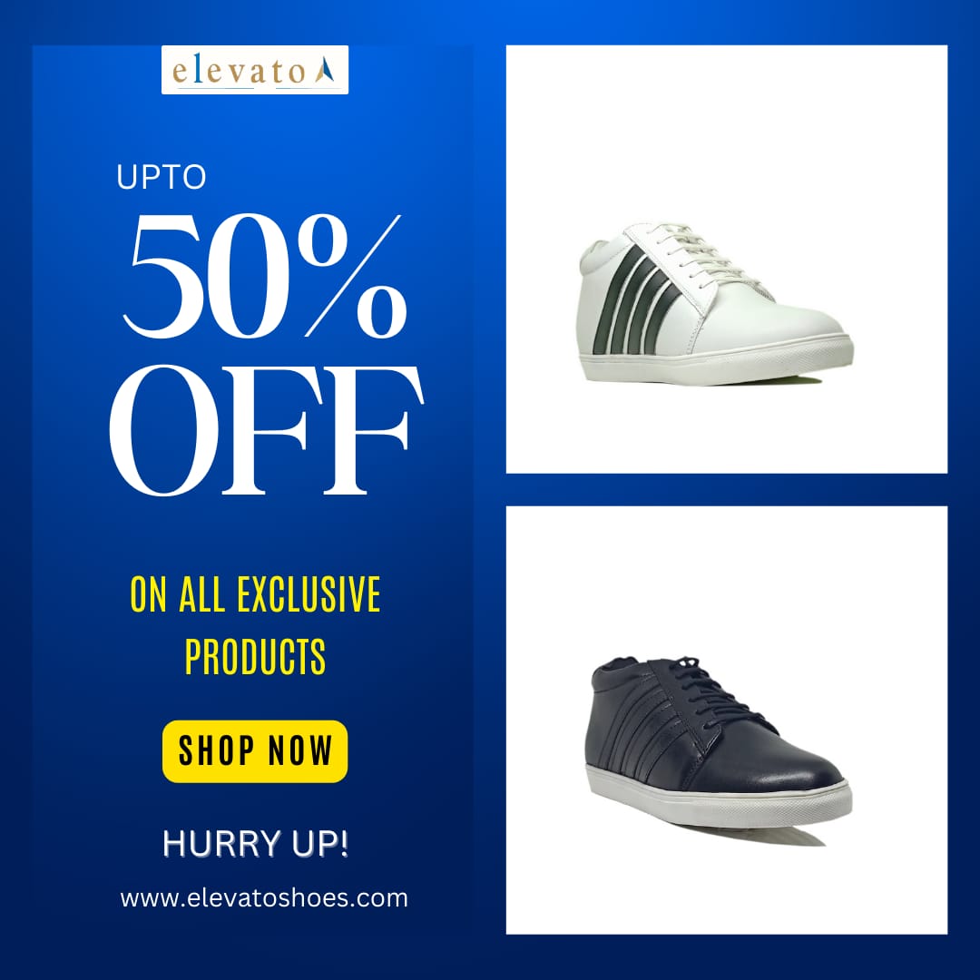 ElevatoShoes's tweet photo. ✨ It’s time to elevate your style this Diwali! ✨
Get up to 50% OFF on Elevato Shoes and walk taller with confidence. Don’t miss this limited period offer—celebrate the festival of lights with unbeatable deals!
Shop now: https://t.co/clx6jcUrKp
#ElevatoShoes #DiwaliSale2024 https://t.co/mYjNItgKKy
