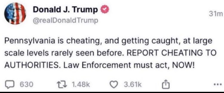 Quand Donald Trump comprend tout à coup que la Pennsylvanie est en train de lui échapper…. Et donc peut-être l’élection #USDemocracy #USElection2024