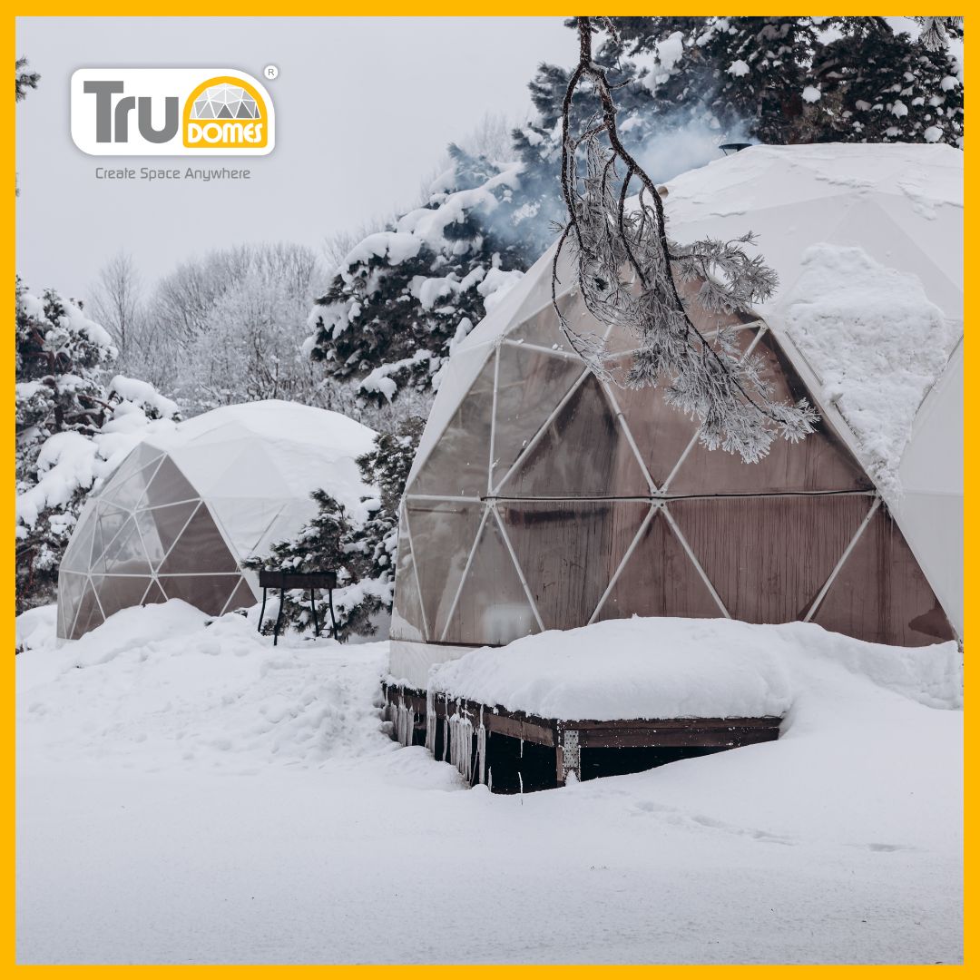 Our geodesic domes are built to withstand even the harshest weather conditions, ensuring you stay comfortable and cosy all year round. With high-quality PVC covers, our domes are designed to be weather-proof in all seasons. 

bit.ly/3Po1BQp

#TruDomes #Camping #Glamping
