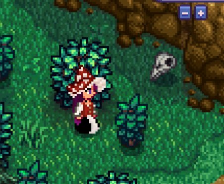 Been having fun with modded Stardew, as much as possible anyway. Got a lot cleared on my first week, but still so much to clean. Found a bird skull, too, thanks to the Alchemistry mod!
#StardewValley #stardewmodded #witchystardew