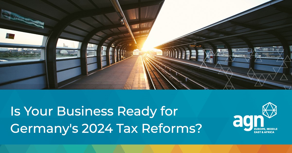 Is Your Business Ready for Germany's 2024 Tax Reforms?

In this latest article from the AGN EMEA Tax Committee, we cover Germany's "Growth Opportunity Act" and its impact on businesses, effective as of March 2024.

lnkd.in/dZVs6WVn