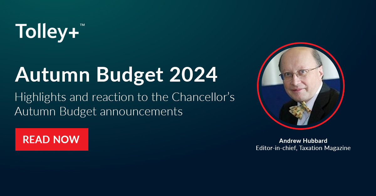This afternoon, the Chancellor unveiled the much-anticipated Autumn Budget 2024. Andrew Hubbard, Editor-In-Chief of Taxation Magazine shares his initial reaction to the announcements. 

🔗 Read his rapid reaction here: bit.ly/3YJ90y6
#AutumnBudget
