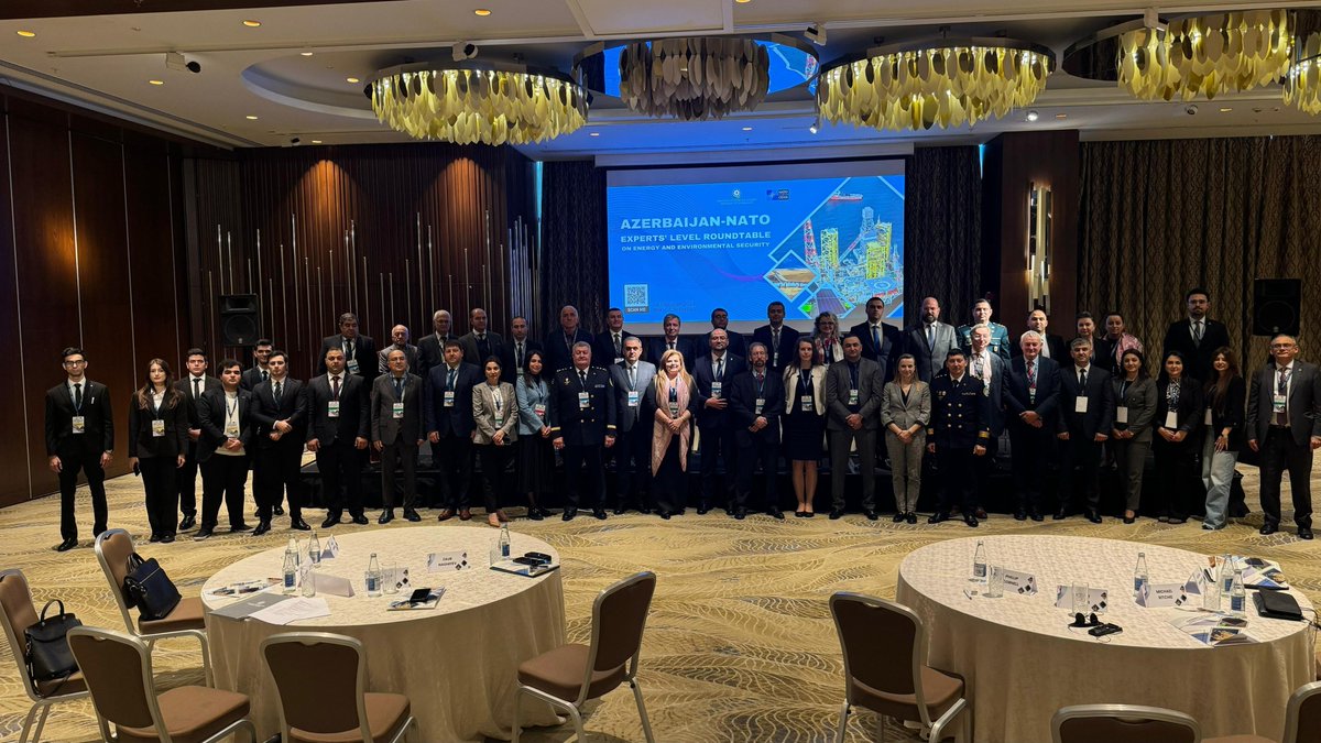 Delighted to have contributed to #Azerbaijan-#NATO experts' level Roundtable on Energy and Environmental Security, organized in the margins of the 30th anniversary of Azerbaijan's accession to <a href="/NATO/">NATO</a>'s Partnership for Peace program.