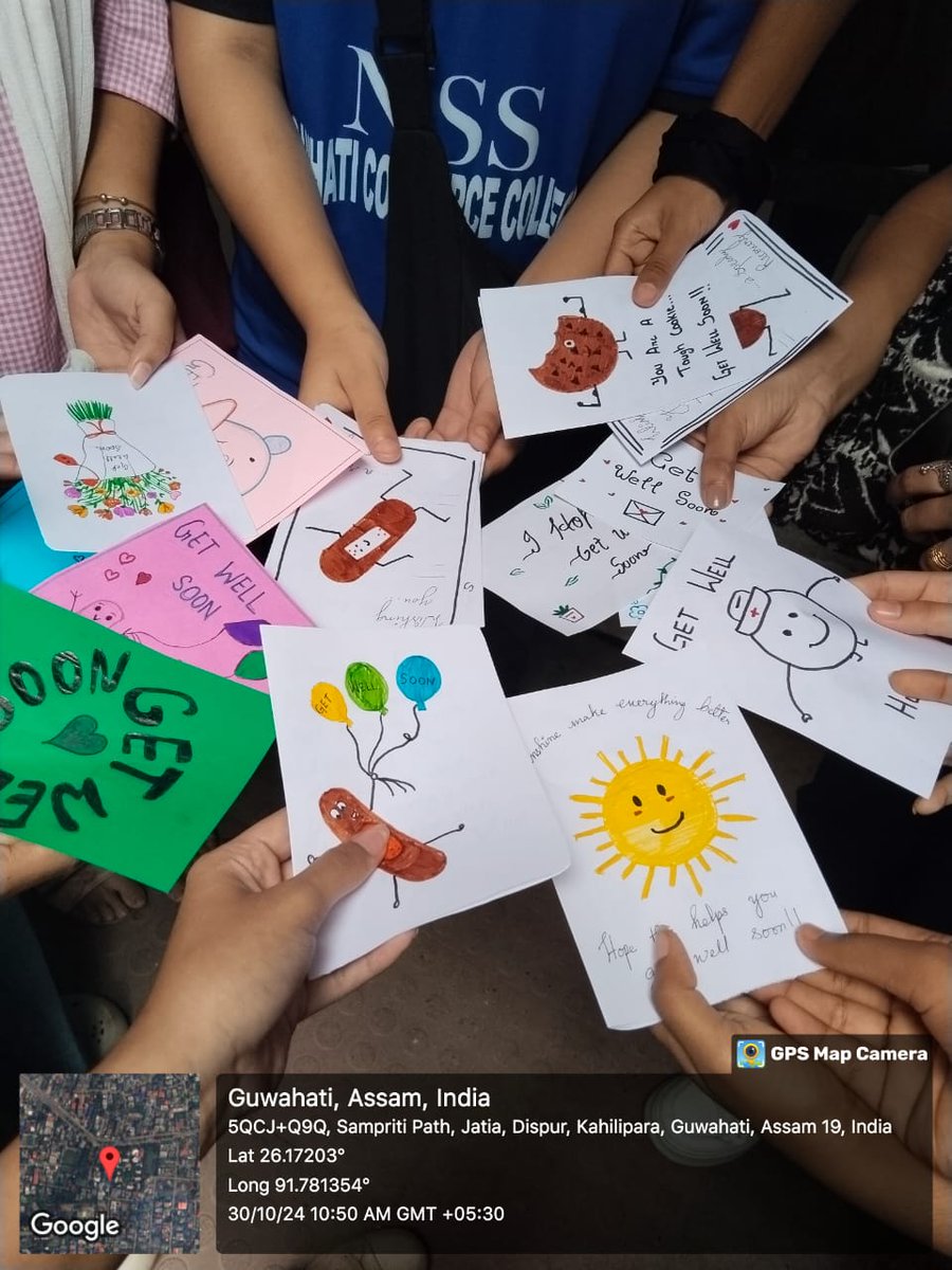 NSS_GCC's tweet photo. Diwali cheer at KGMT Hospital! GCC NSS volunteers assist staff &amp; engage patients. Spreading love &amp; warmth #DiwaliWithMyBharat #NSS #GCC @gccnss2 @mybharatgov @nss_rdguwahati @YASMinistry @_NSSIndia @GUCampusNSSUnit https://t.co/TOpee7Jvle