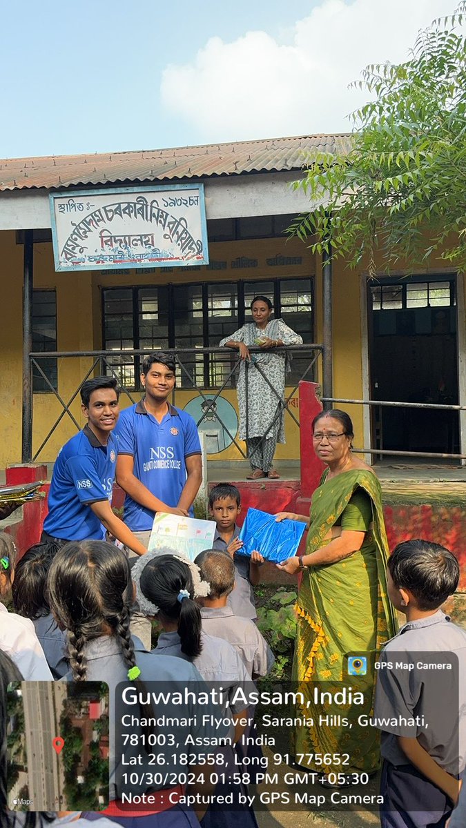 NSS_GCC's tweet photo. GCC NSS volunteers promote unity through art! Drawing competition at Bamunimaidam Govt. Jr. Basic School ahead of Rashtriya Ekta Diwas #RashtriyaEktaDiwas #NSS #UnityInDiversity @gccnss2
@mybharatgov
@nss_rdguwahati @YASMinistry @GUCampusNSSUnit @_NSSIndia https://t.co/pQtfer5BQX