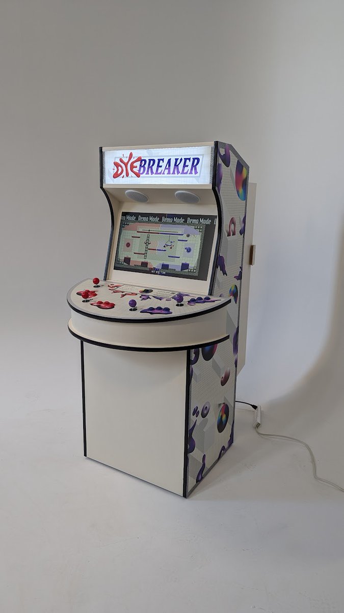 ArcadeCommons's tweet photo. It's ambitious, for sure! But our fabrication team and especially our lead designer, @mattfryed , has an impressive track record of creating incredible works of arcade cabinet artistry, like Hair Nah, Hoverburger, and most recently, DyeBreaker! https://t.co/fgu0dwpVN8