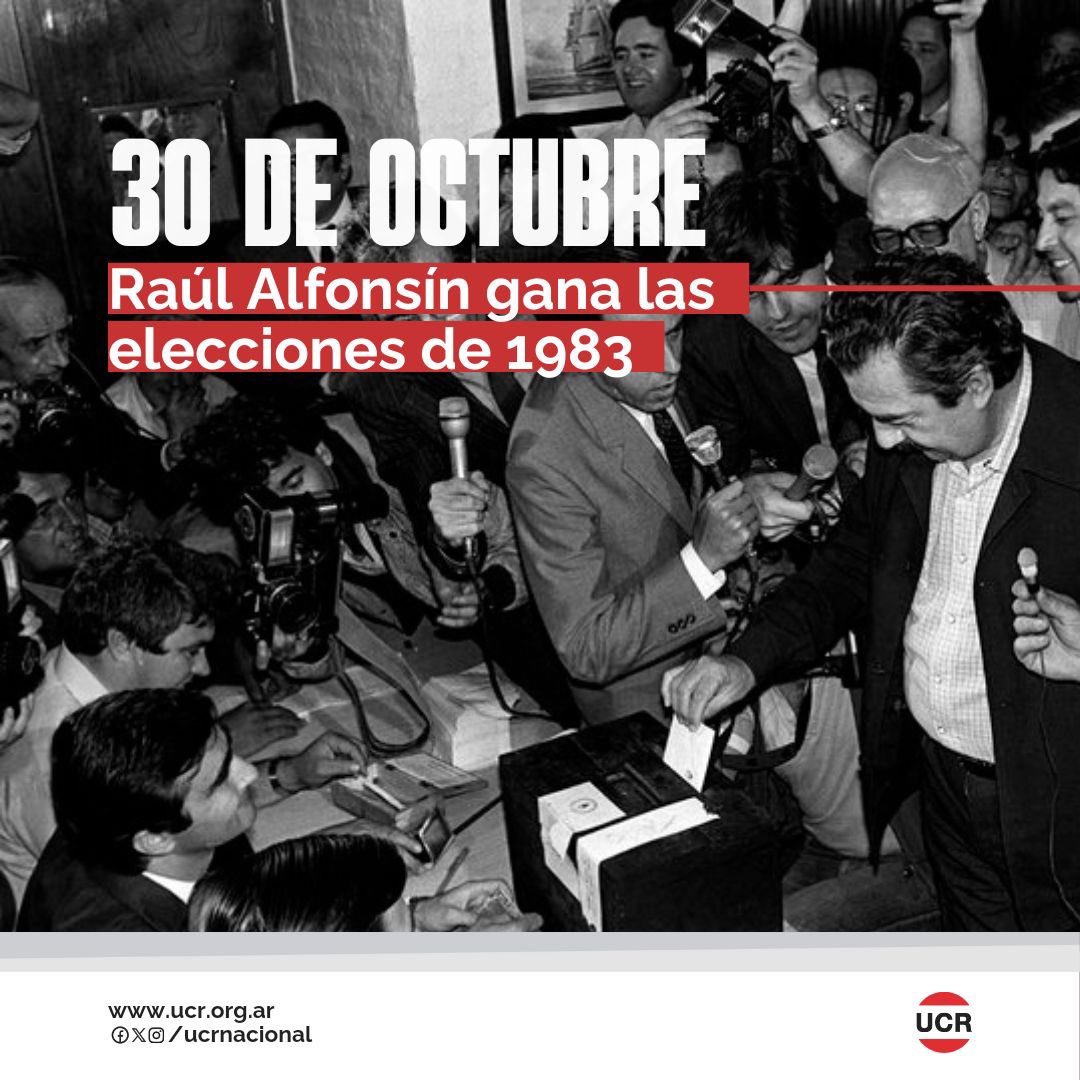 Hace 41 años Raúl Alfonsín ganaba las elecciones presidenciales y le devolvía a la Argentina la democracia para siempre.