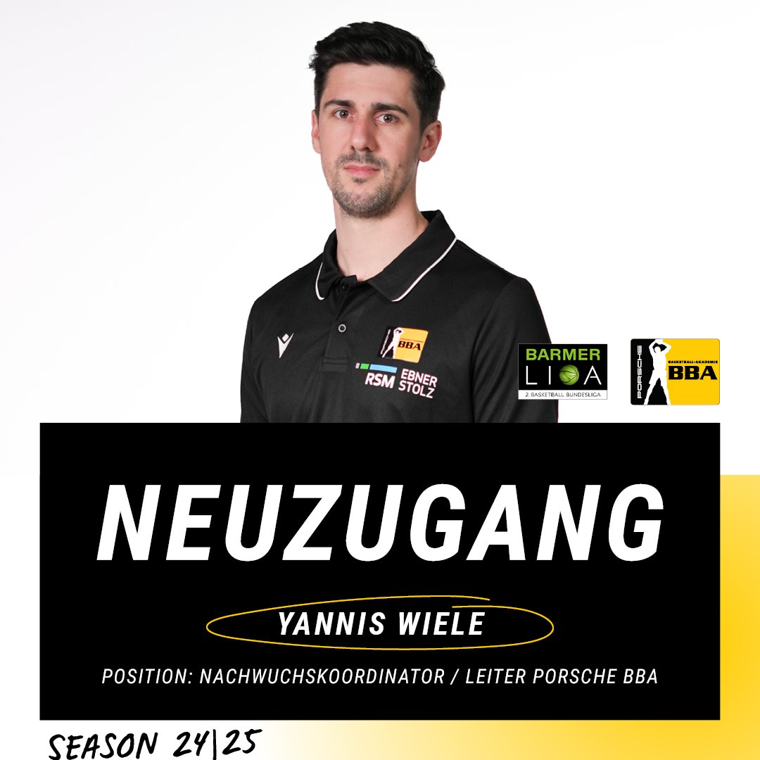 BBA_Ludwigsburg's tweet photo. 📝✅ | Aus West- nach Süddeutschland, von den @PB_Baskets zu uns: Yannis #Wiele übernimmt ab November bei uns als Nachwuchskoordinator. Der 33-Jährige verfügt über vielfältige Erfahrungen im unter anderem Mini-, Schulsport- und Nachwuchsbereich fungiert fortan als BBA-Leiter. https://t.co/TOcjUrQPyy