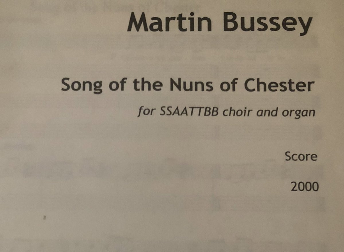 Still choosing carol rep for Christmas? Try  my Song of the Nuns of Chester published <a href="/ComposersEd/">Composers Edition</a> sung beautifully by <a href="/sonorochoir/">Sonoro</a> m.youtube.com/watch?v=53D41w…