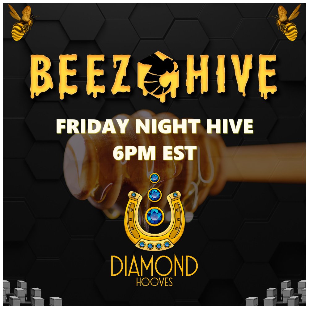 BeezHive 🐝🍯 (@beezhivenft) on Twitter photo Join us for Friday Night Hive with our partners <a href="/DiamondHoovesio/">Diamond Hooves</a>. We will talk all about their upcoing game and recap our trip to Dubai! get in here!
#SaveTheBees #BuzzBuzz
x.com/i/spaces/1kvJp… Join us for Friday Night Hive with our partners <a href="/DiamondHoovesio/">Diamond Hooves</a>. We will talk all about their upcoing game and recap our trip to Dubai! get in here!
#SaveTheBees #BuzzBuzz
x.com/i/spaces/1kvJp…