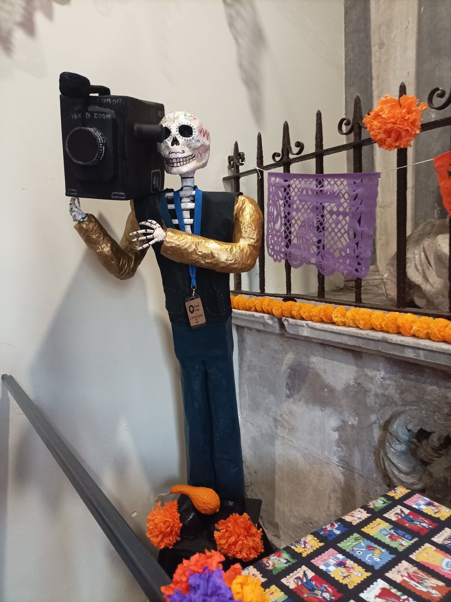 Come and visit our Altar (Shrine) to celebrate the Days of the Dead in memory of Cristina Pacheco.Her TV program "Aquí nos tocó vivir" was recognised by UNESCO as "Memory of the World" . <a href="/StPetersCork/">St. Peter's Cork</a>   <a href="/eloncetv/">Canal Once</a>