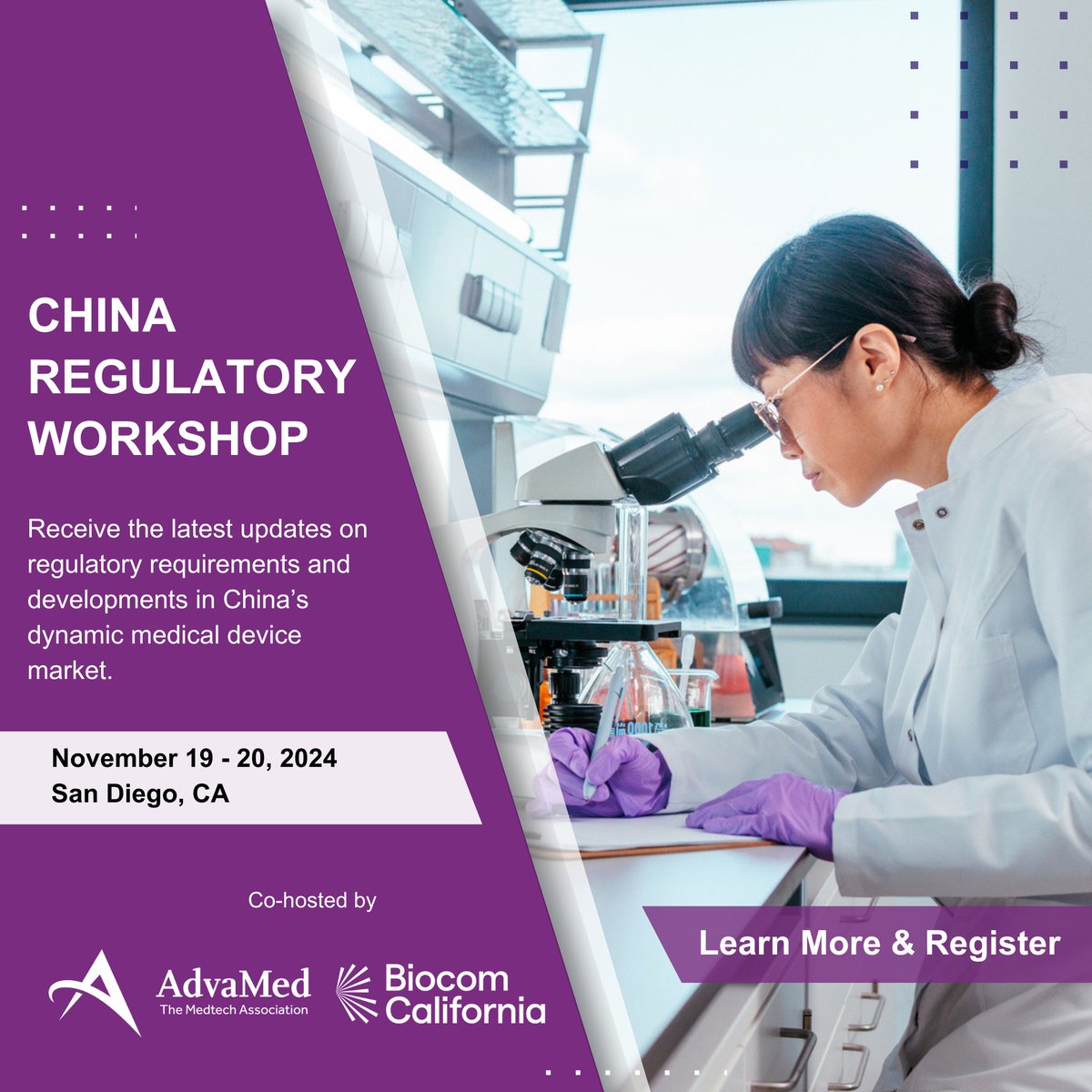 Gain insights on China’s medtech landscape from Dr. Davey Han at AdvaMed's China Regulatory Workshop, Nov 19-20 in San Diego! Don’t miss expert guidance on compliance, regulatory changes &amp; practical tips for working with Chinese authorities. Register now: hubs.ly/Q02Wj9zs0
