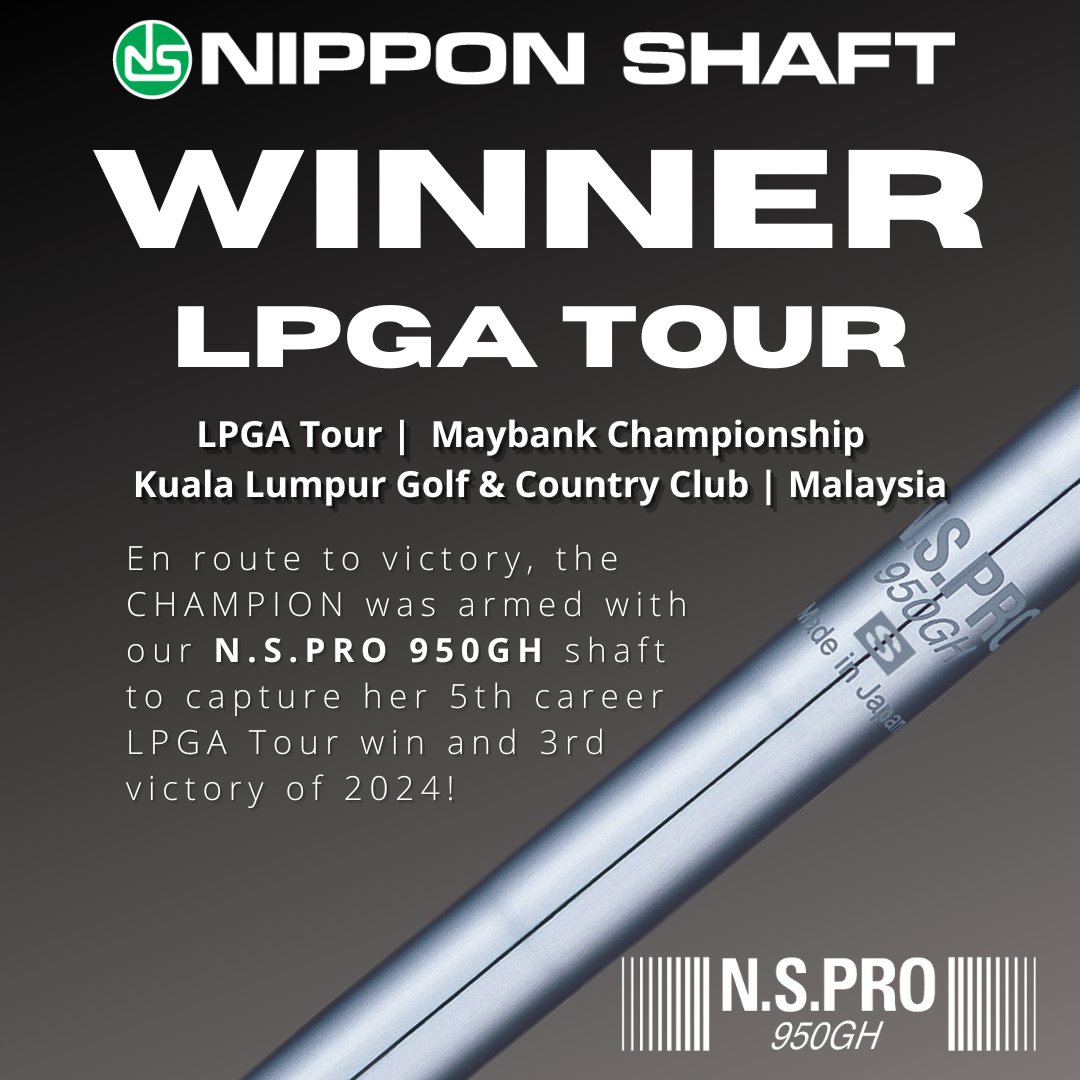 NipponShaft's tweet photo. 🏆⛳️ Nippon Shaft WINNER on the LPGA Tour! The CHAMPION was armed with our https://t.co/ssytfqk78p 950GH shaft on her way to capturing her 5th career LPGA Tour victory and 3rd win of 2024! 🏆⛳️
#nipponshaft #golf #nspro #modus #golfshafts #madeinjapan🇯🇵 https://t.co/Lp2eopadu6