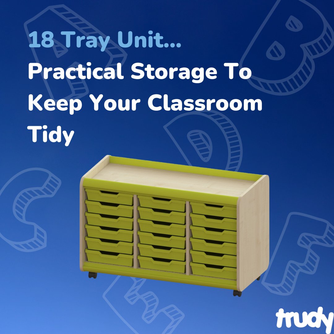 The Trudy 18 Tray Unit is perfect for storing classroom resources neatly away and encouraging children to self-select and be independent.
Manufactured in Maple available in 4 bright colour options:
🔵Blue
🟢Lime
🟣Purple
🟡Yellow
Product Code: PRM06
#Storage #TrudyFurniture