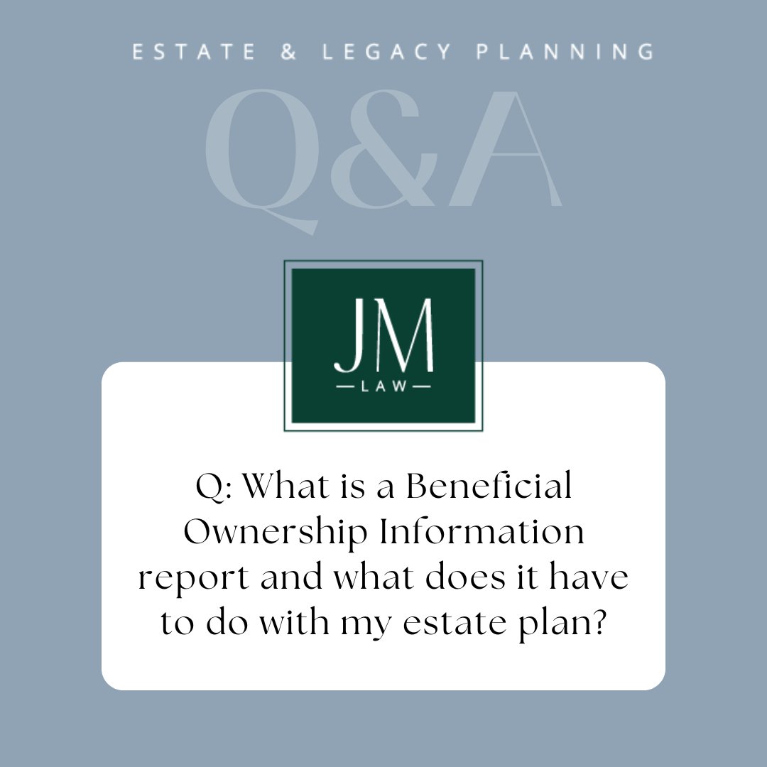 JMLawPLLC's tweet photo. See our blog to learn more about BOI reports and estate planning: https://t.co/t4AYONSgcN

#EstatePlanning #LegacyPlanning #EstateLaw #BOI #EstatePlanningAwareness https://t.co/lA1owUxCfy