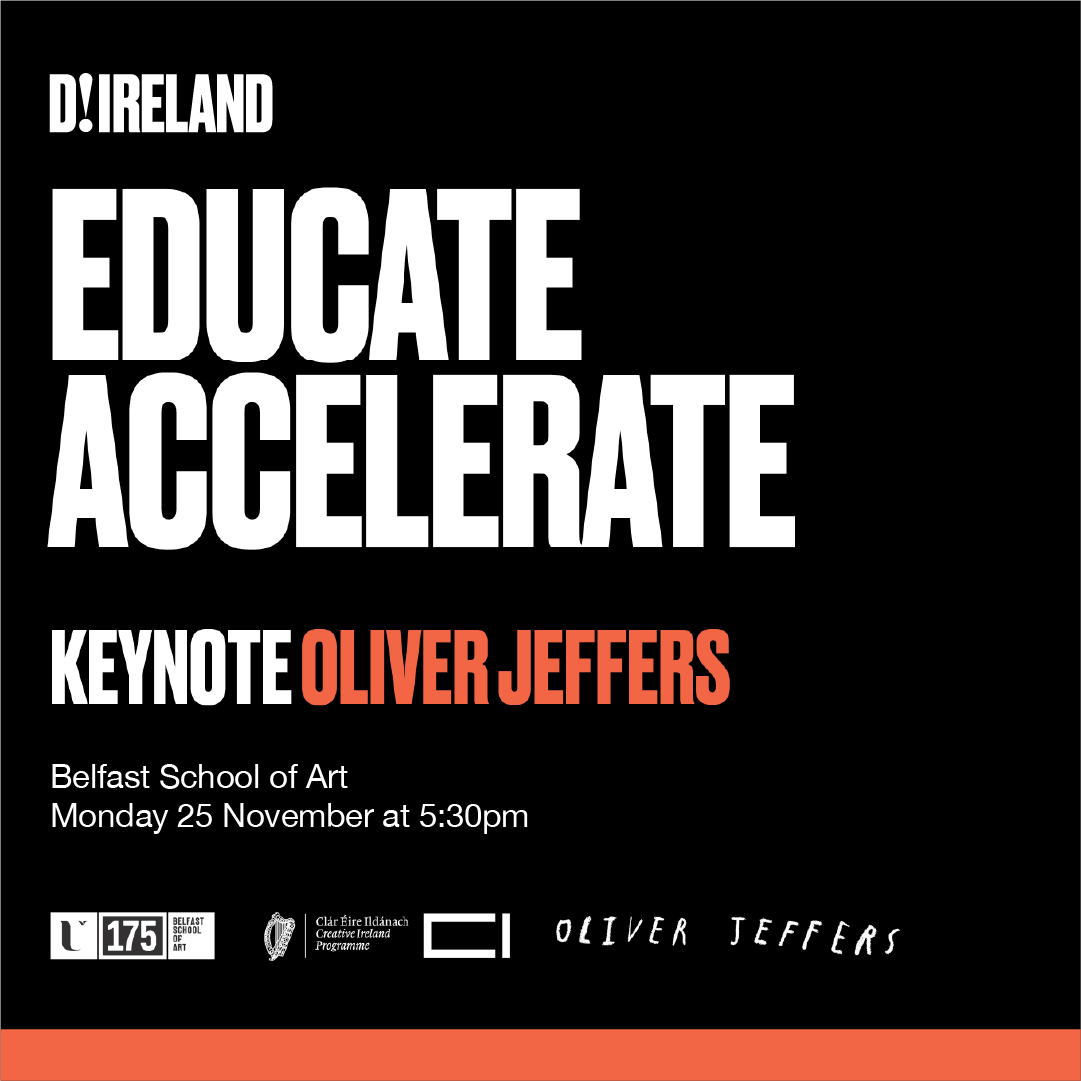 Join us Mon, Nov 25, for a full day on embedding sustainability in design education! Featuring a keynote presentation from leading Belfast-born artist, illustrator and author, Oliver Jeffers.

Book now via the link 🔗 linktr.ee/idi_design