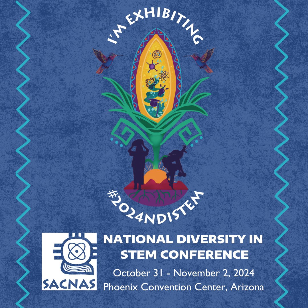We’ll be attending the <a href="/SACNAS/">SACNAS</a> National Diversity in STEM Conference this week!!

Stop by our booth or connect with us via the link to learn more about our program: l8r.it/RBVz

October 31 -  November 2, 2024⁠ | Phoenix Convention Center