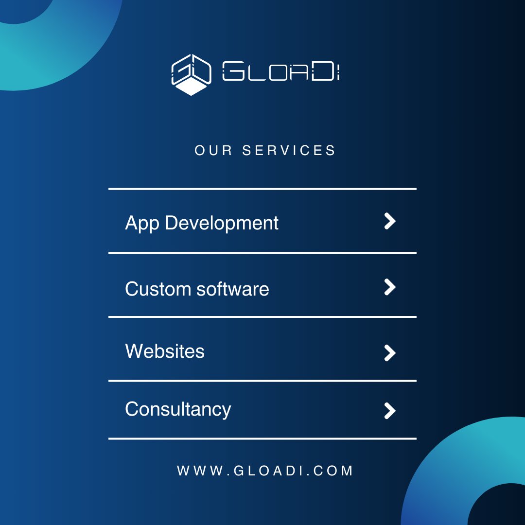 Gloadillc's tweet image. Your tech partner in every step of your digital journey.
From app development to custom software solutions, GloaDi provides the expertise you need to take your business further. Let's innovate together.
🌐 gloadi.com
#TechSolutions #AppDevelopment #CustomSoftware