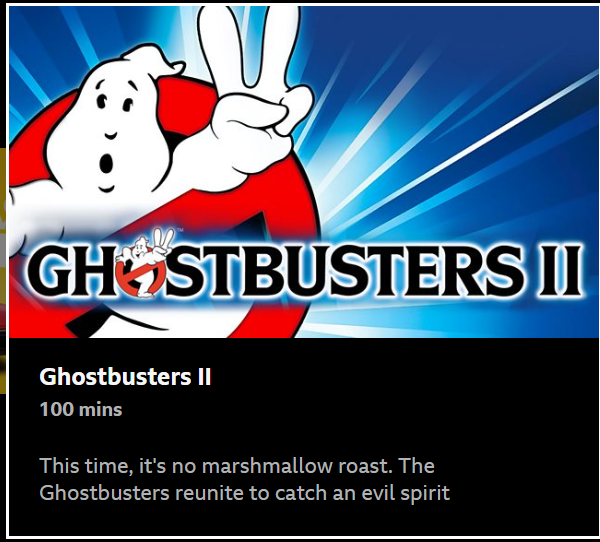 garnockmedia's tweet photo. @GarnockMedia Film Friday! 
👻Final Hallowe'en recs👻
A 1989 popular classic suitable for (almost) everyone. It's the one with the creepy painting &amp; the pink goo! Ghostbusters II on BBC iPlayer for a month.

Need more creepy? The 2021 'Candyman' sequel (15) is there for a week.🐝 https://t.co/GUq8hy51Fn