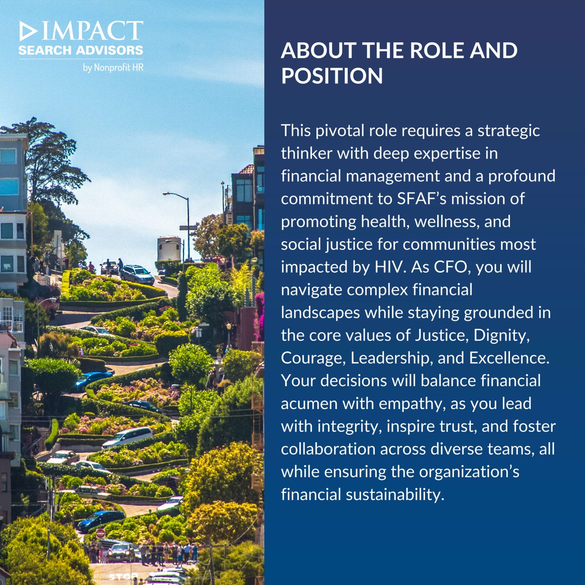 Now Hiring: Chief Financial Officer! SF AIDS Foundation seeks a #CFO to lead their financial strategy and drive sustainable impact. If they’re a leader passionate about advancing health justice, submit your app now: nonprofithr.com/executive-sear… #Nonprofitjobs #ImpactSearchAdvisors