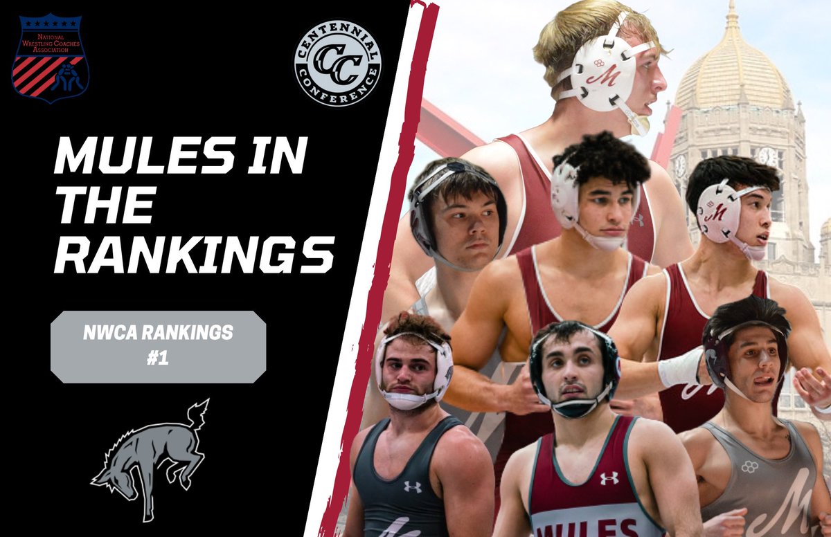 MulesWrestling's tweet photo. 7 Mules begin the season ranked in the National (4) or Regional rankings from @nwcawrestling (7)

ROLL MULES 

FIND A WAY https://t.co/igL6TDKMy0