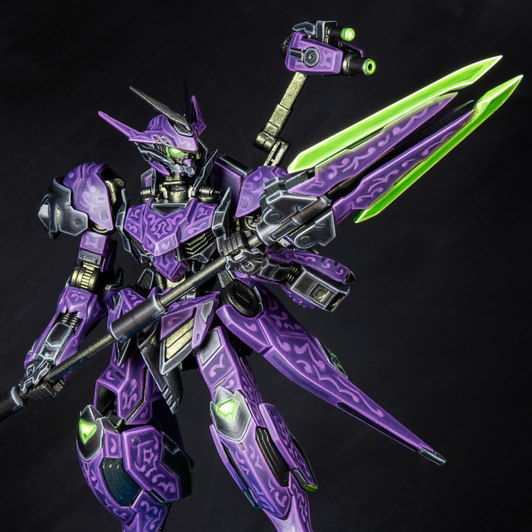m_m_mayhem's tweet image. Another hand painted Gunpla project completed, the Neon Barbatos Evangelion! Please check the replies for more shots of the model and where to watch the full process. Finishing this took a while, so sharing is much appreciated! | (1/3) #ガンプラ #ガンダム #kitbash #gunpla #gundam