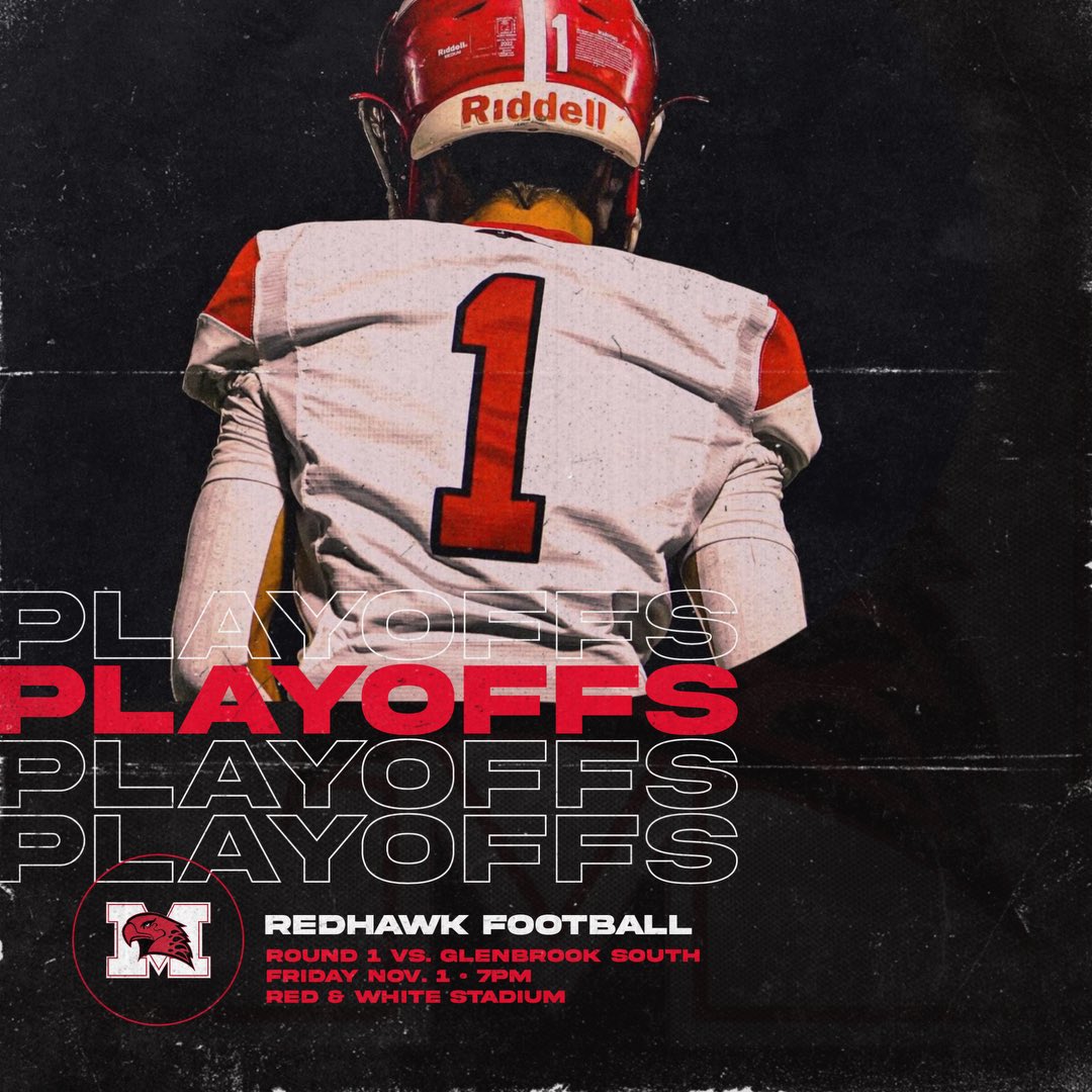 Marist High School is excited to host Round 1 of playoffs vs. Glenbrook South on Friday, November 1, 2024 at 7:00pm! Come out and support our RedHawks! Click here to purchase your tickets: hubs.la/Q02WjP4k0 Let's go RedHawks!! #HonorGloryFame