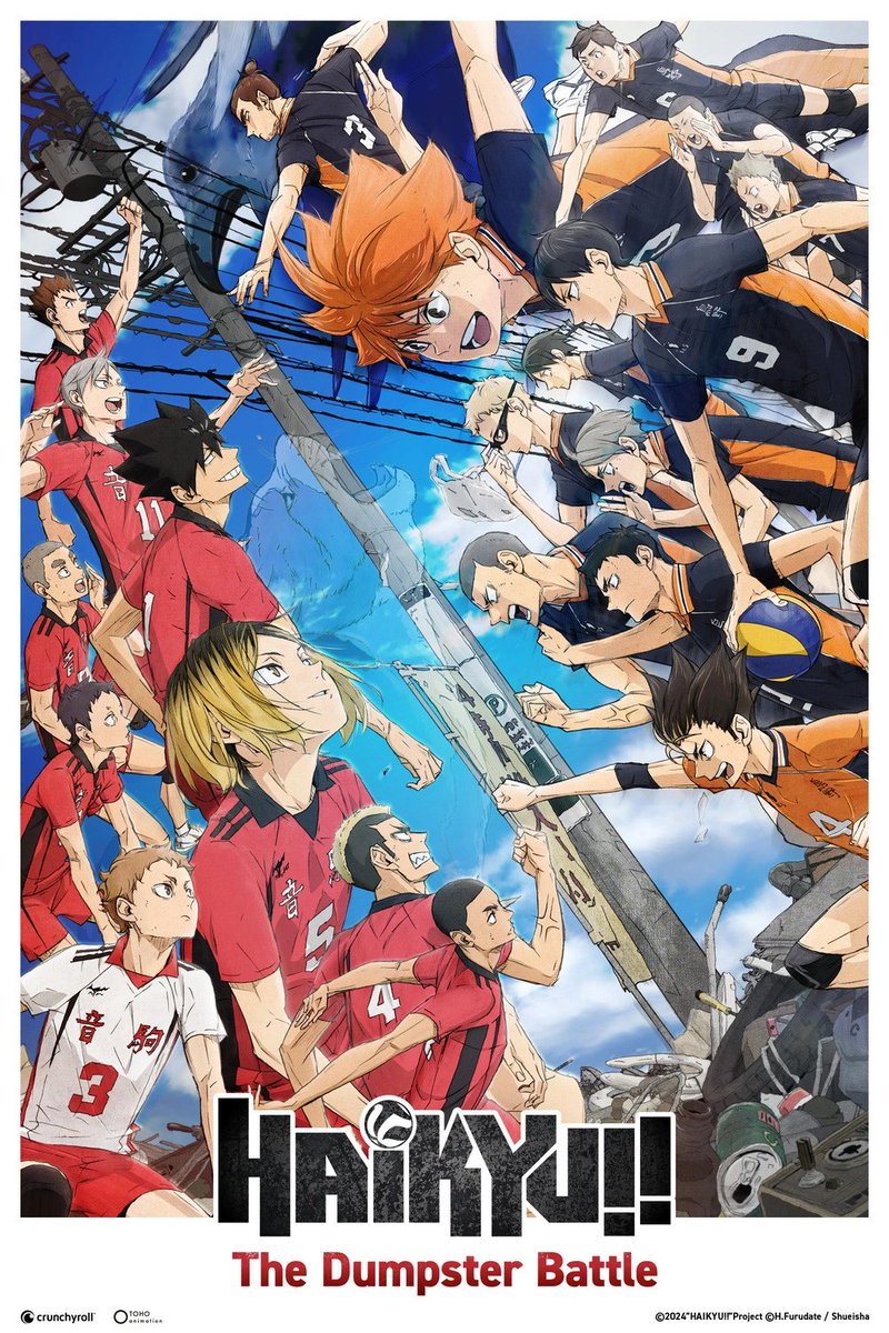 _ANIMEse's tweet photo. 🚨Filme HAIKYU!! THE DUMPSTER BATTLE chega AMANHÃ na Crunchyroll às 21:00!!! https://t.co/GMEnSPuqnw