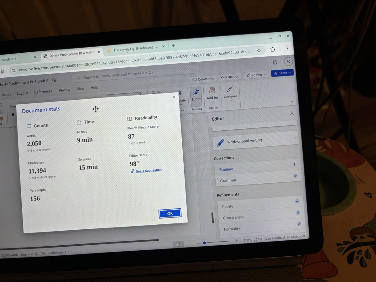 AuthorShellee's tweet image. I wrote 4 words in #oliviarodrigo #draft9 #editorsoftwitter