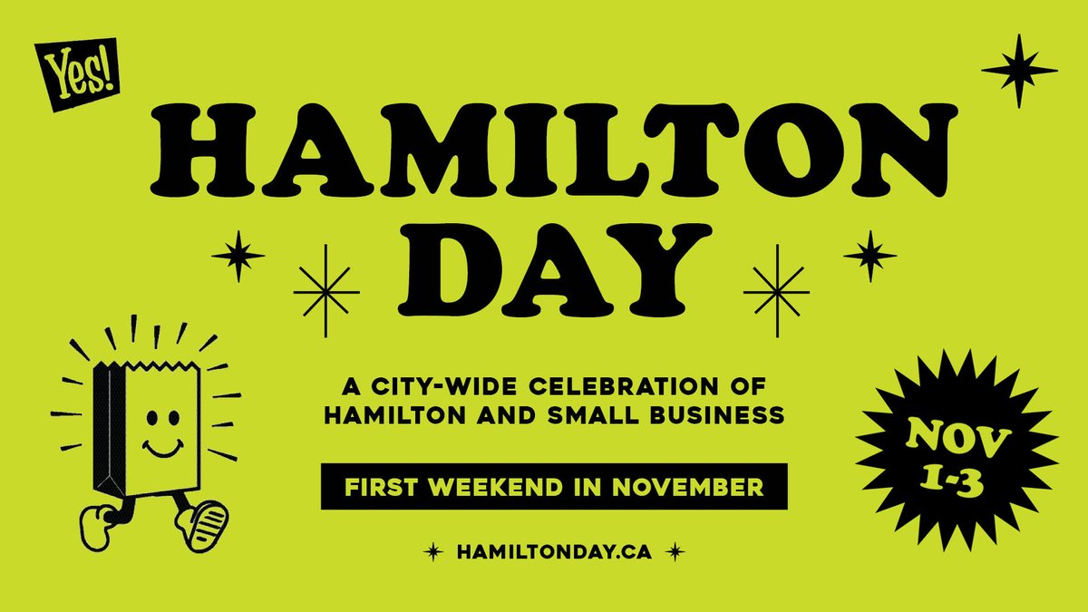This weekend, from November 1-3, our city is celebrating Hamilton Day! Downtown small businesses need our support so check out what's happening at hamiltonday.ca. For more on how you can support our downtown this weekend follow <a href="/DwntwnHamBIA/">DowntownHamiltonBIA</a> and <a href="/HamIntlVillage/">International Village BIA</a>. #HamOnt