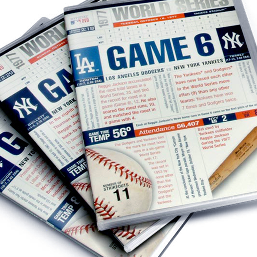 thinkdm2's tweet photo. Throwback: When thinkdm2 developed a limited edition packaging for the MLB New York Yankees vs. LA Dodgers 1977 World Series. Fast forward to 2024, and we're cheering them on as the Yankees take on Game 5 against the Dodgers! 💙⚾ Let’s go, Yankees! #WorldSeries #Yankees https://t.co/zku5lEp2Fw