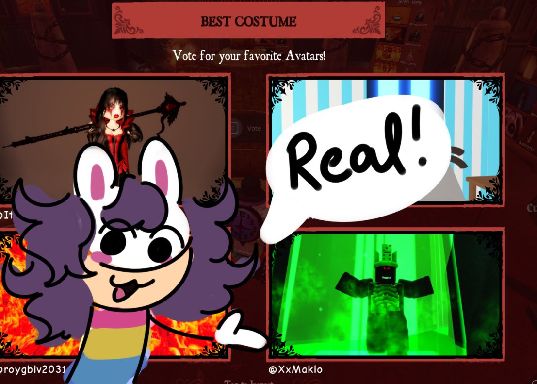 XxMakio's tweet image. IM IN THE BEST COSTUME FOR THE AVATAR CONTEST IN #RobloxHaunt !!!!!!