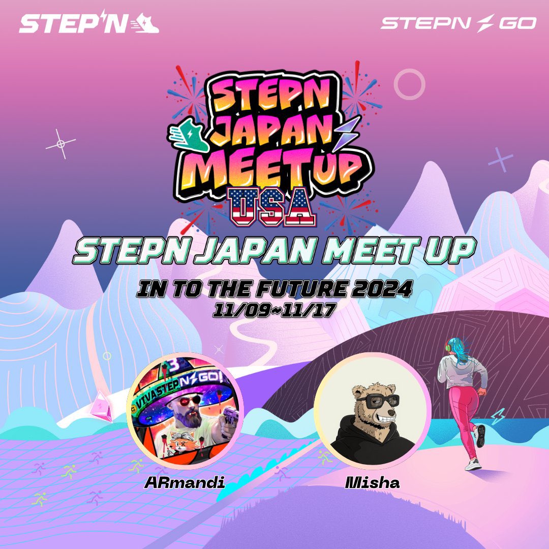 Attention, community! 📣

Our Japanese offline meetup event is coming to Los Angeles!
🇯🇵🤝🇺🇸

📅Date : November 9
🏖️Venue : Santa Monica Beach 

Join Japanese users living in the U.S., along with Misha &amp; ARmandi!🤩

Don’t miss this amazing opportunity,
join us!😁
#STEPNGO #STEPN