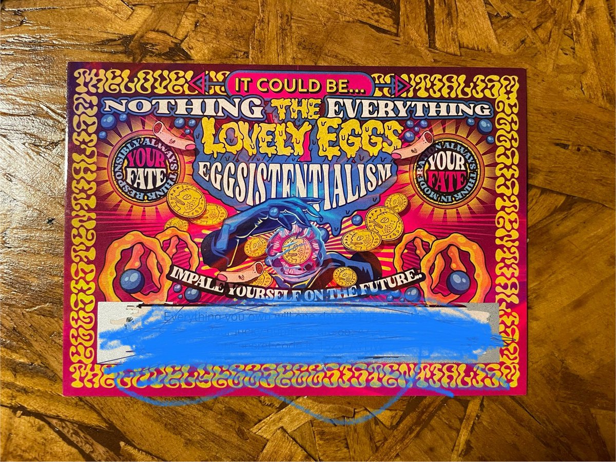 mahoonighan's tweet photo. @TheLovelyEggs thanks eggz for the single, we love it, but want can we do with this? https://t.co/7oGCTcRYqe