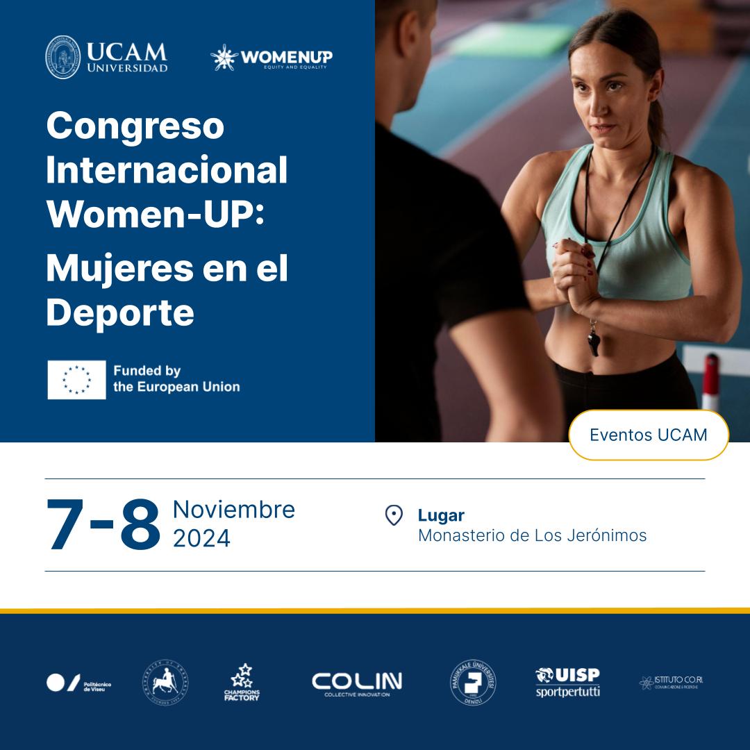 🗓️ Los próximos 7 y 8 de noviembre celebraremos el Congreso Internacional Women-UP: Mujeres en el Deporte

🎙️ Un evento único para reflexionar y debatir sobre el papel de la mujer en el ámbito deportivo

ℹ️   ow.ly/TUs750TUE9p