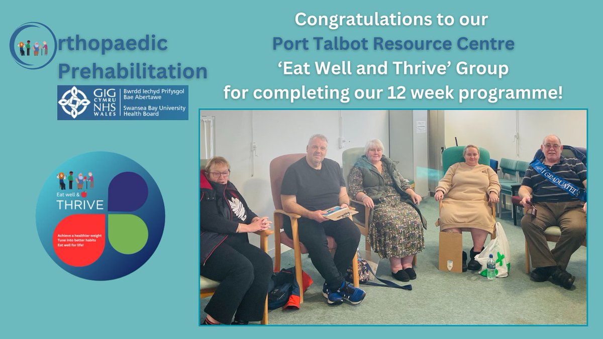 Rhiannon Rogers (@rhirogersdap) on Twitter photo There were a few missing from this photo due to camera shyness.....but, it was an honour to be on this prep for surgery journey with you! #OrthopaedicPrehabilitation #surgery #weightmanagement #success #weightloss #celebrate #graduation <a href="/OrthoPrehabSB/">Orthopaedic Prehabilitation Swansea Bay UHB</a> <a href="/SBUHBDietetics/">Swansea Bay UHB Dietetics</a> There were a few missing from this photo due to camera shyness.....but, it was an honour to be on this prep for surgery journey with you! #OrthopaedicPrehabilitation #surgery #weightmanagement #success #weightloss #celebrate #graduation <a href="/OrthoPrehabSB/">Orthopaedic Prehabilitation Swansea Bay UHB</a> <a href="/SBUHBDietetics/">Swansea Bay UHB Dietetics</a>