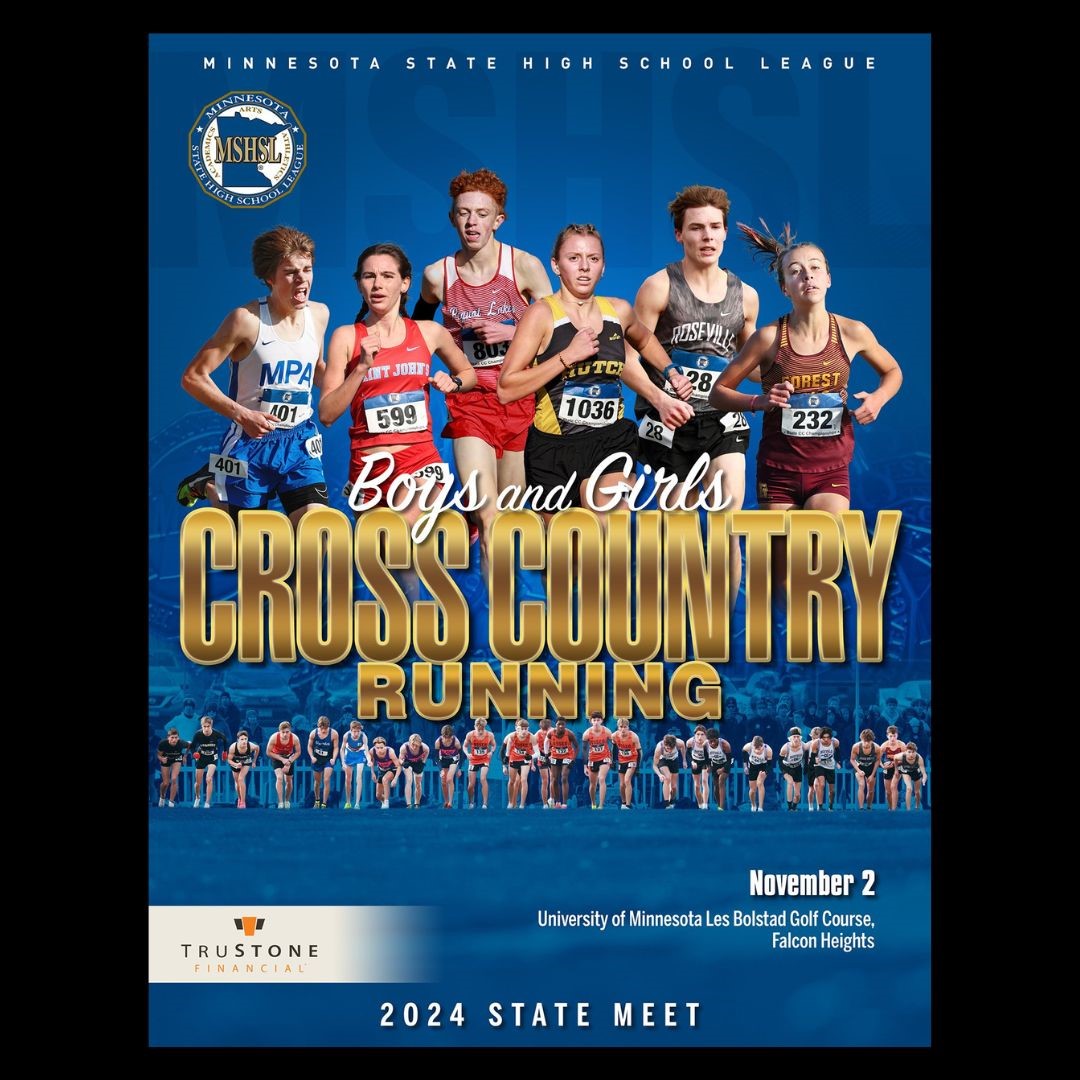 MSHSL's tweet photo. The Cross Country State Meet  program is now available.

Programs are available exclusively online.

View, print or download the program.

State Tournament Programs: https://t.co/RdV4zQVdyl

@MSHSLjohn https://t.co/9zUhVWmyjC
