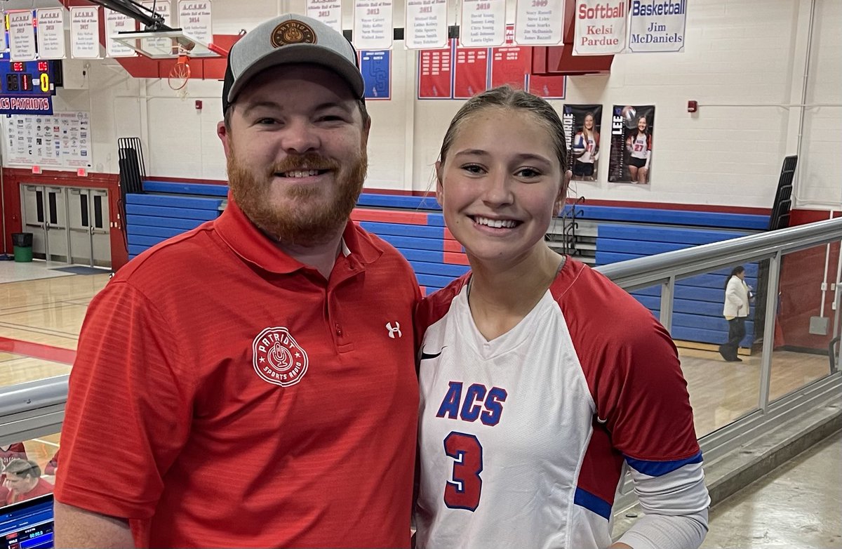Patriot Sports Radio (@acspatriotradio) on Twitter photo Congratulations to Kaitlyn Duncan for being selected as the 2024 Patriot Sports Radio Volleyball player of the year. Duncan finished the season with 404 kills a school record, 9 blocks, 142 digs and 26 aces. <a href="/ACSVBall/">ACS Volleyball</a> Congratulations to Kaitlyn Duncan for being selected as the 2024 Patriot Sports Radio Volleyball player of the year. Duncan finished the season with 404 kills a school record, 9 blocks, 142 digs and 26 aces. <a href="/ACSVBall/">ACS Volleyball</a>