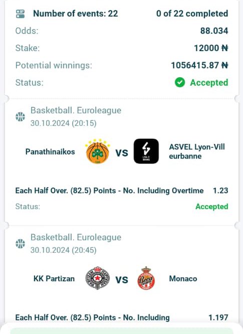 cindy_blog's tweet photo. 88 &amp; 20 odds on 22BET

Code: VAZ49, F4CK9

Register now : https://t.co/2c5QI1CG2L

Promo code: Cindy

Basketball only https://t.co/MtoNVrvt9m