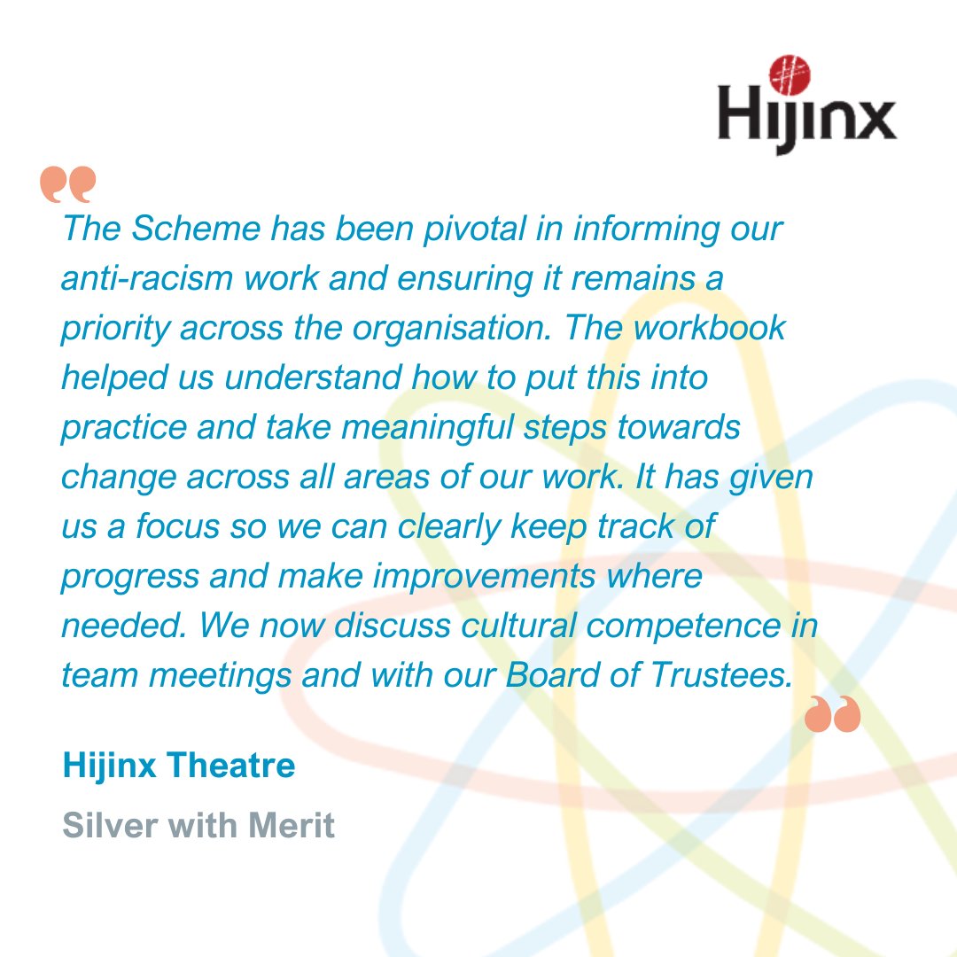 Hijinx Theatre received the Silver Award with Merit 🥈