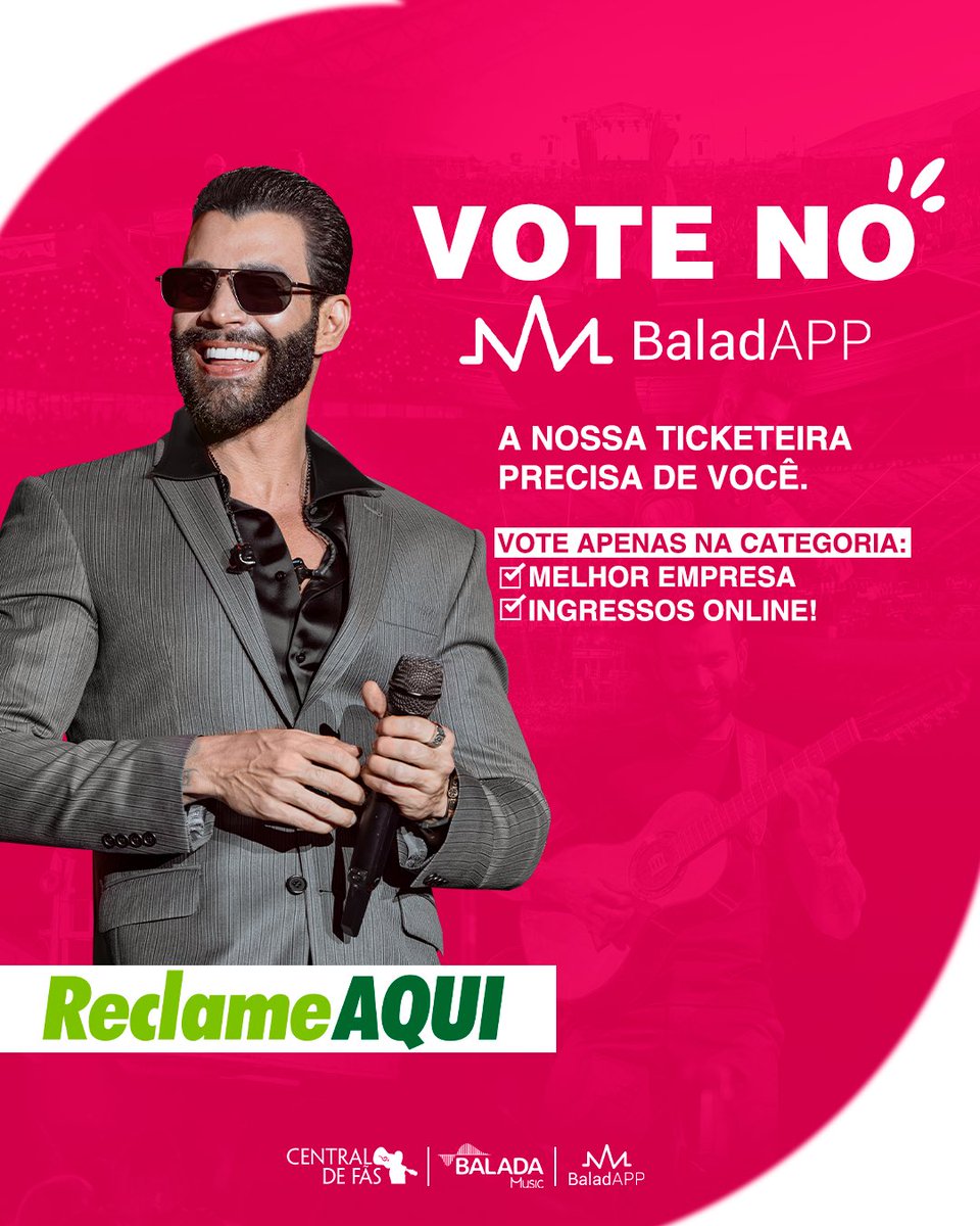 GL_centraldefas's tweet photo. RETA FINAL! GARANTA SEU VOTO BB!! 💖😎 Indicada ao RA Prêmio 2024 do Reclame Aqui, concorremos em nível nacional de excelência! Por isso seu voto é muuito importante. 🏆🇧🇷

Acesse abaixo e VOTE:
🔗Link de votação:👉 https://t.co/oWeucBfw6b

#baladapp #ra2024 https://t.co/iHVodleb36
