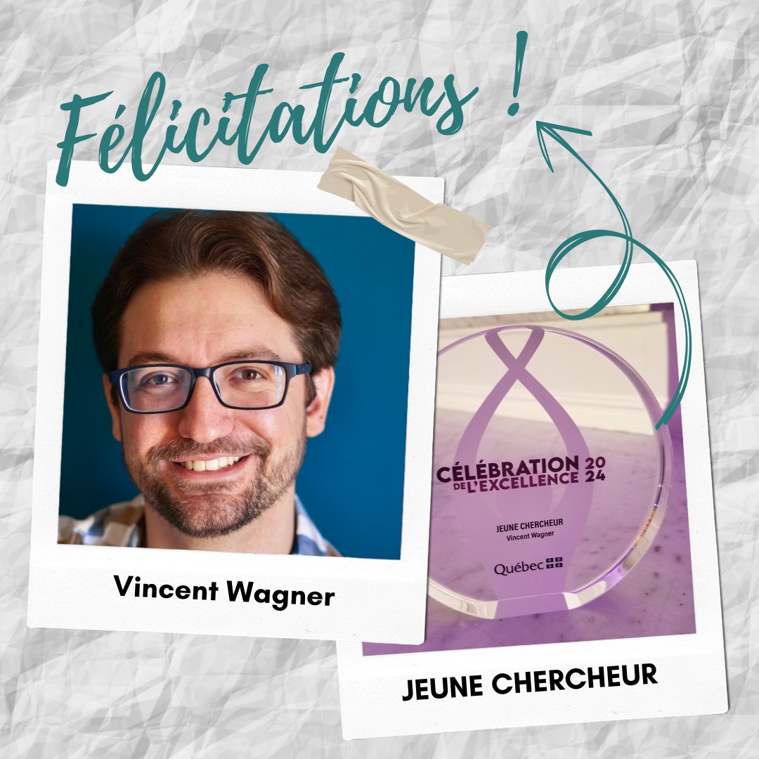 Institut universitaire sur les dépendances (IUD) (@institutiud) on Twitter photo 🎉Félicitations à Vincent Wagner, chercheur d’établissement à l’IUD, qui a remporté le prix JEUNE CHERCHEUR lors du Gala d'Excellence du
<a href="/ciusss_csmtl/">CIUSSS CentreSudMtl</a>! 🎉Félicitations à Vincent Wagner, chercheur d’établissement à l’IUD, qui a remporté le prix JEUNE CHERCHEUR lors du Gala d'Excellence du
<a href="/ciusss_csmtl/">CIUSSS CentreSudMtl</a>!